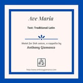 AVE MARIA SSA choral sheet music cover